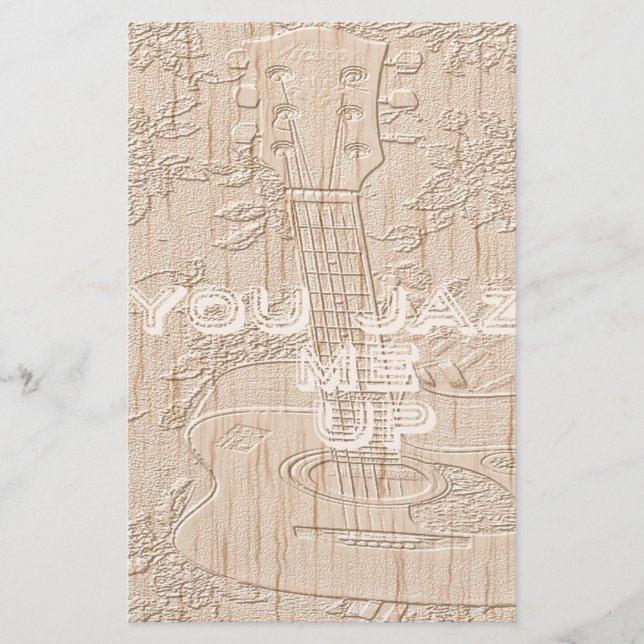 Ich Liebe Holz wird braun Hakuna Matata Briefpapier (Vorderseite)