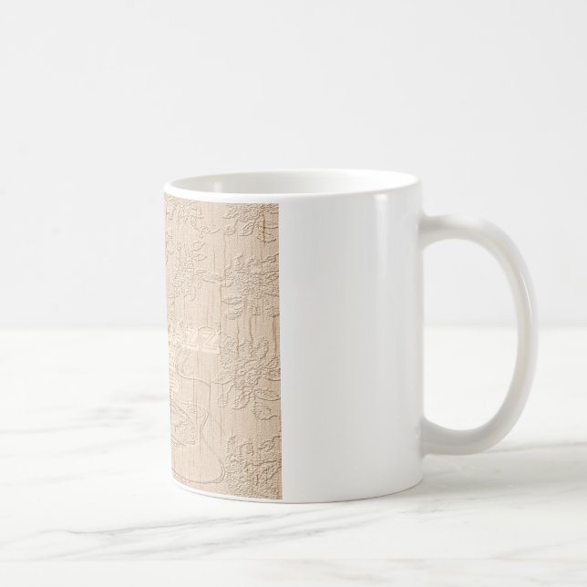 Ich Liebe Holz wird braun Hakuna Matata Kaffeetasse (Rechts)