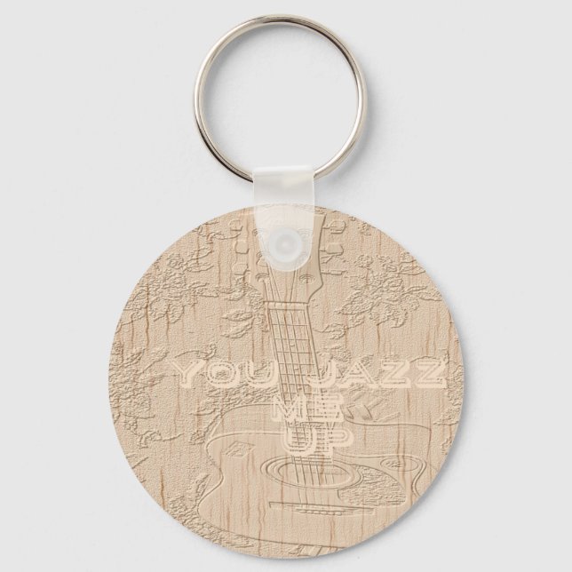 Ich Liebe Holz wird braun Hakuna Matata Schlüsselanhänger (Vorderseite)