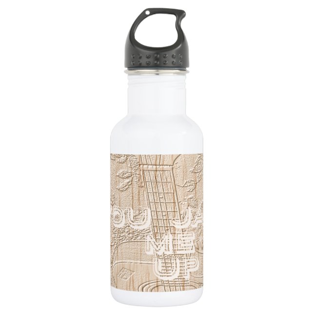 Ich Liebe Holz wird braun Hakuna Matata Trinkflasche (Vorderseite)