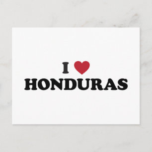 Ich liebe Honduras Postkarte