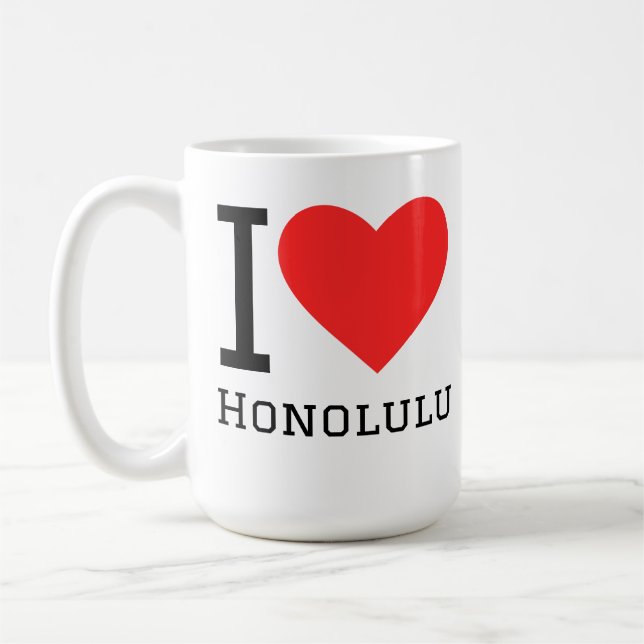 Ich liebe Honolulu  Kaffeetasse (Links)