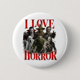 Ich liebe Horror Button