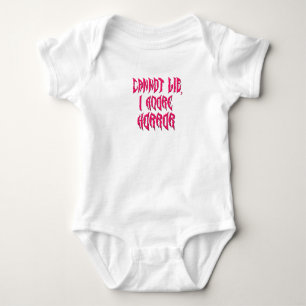 Ich liebe Horror (roter Text) Baby Strampler