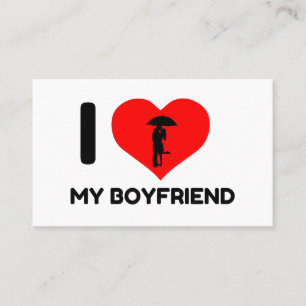 ICH LIEBE HÖRT MEIN BOYFRIEND VISITENKARTE