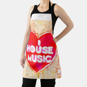 Ich liebe Housemusik Schürze