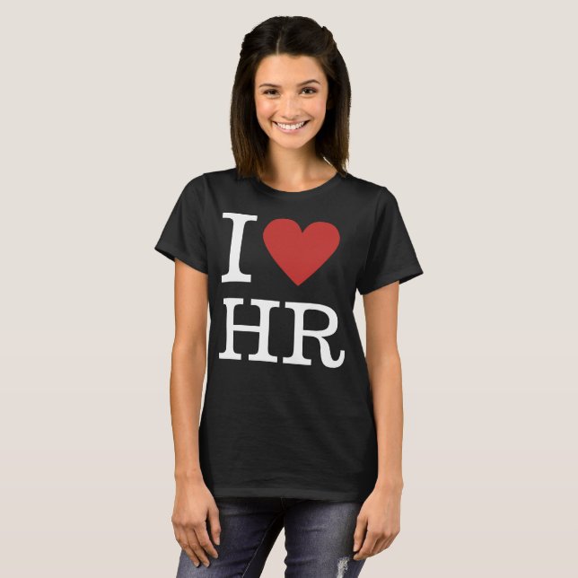 Ich ❤️ Liebe HR Frauen T - Shirt - für Personalabt (Vorne ganz)