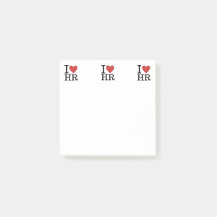 Ich ❤️ Liebe HR Post-it Notes - Human Resources De Klebezettel