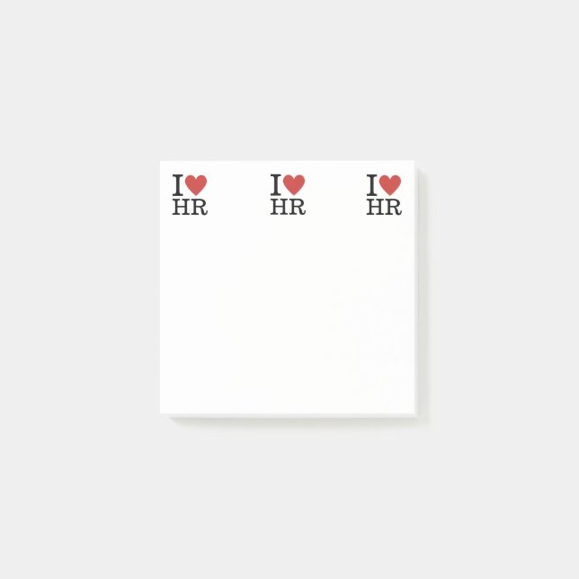 Ich ❤️ Liebe HR Post-it Notes - Human Resources De Klebezettel (Vorderseite)