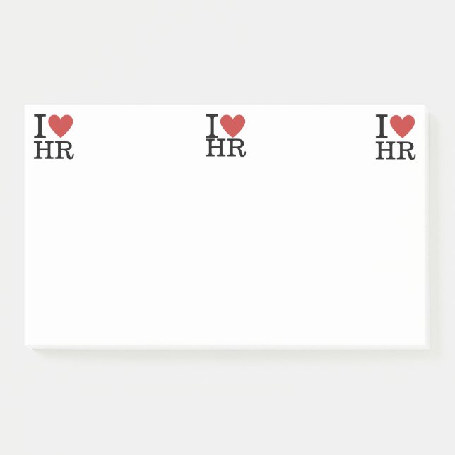 Ich ❤️ Liebe HR Post-it Notes - Human Resources De Post-it Klebezettel (Vorderseite)