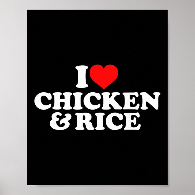 Ich liebe Hühnchen und Reis  Poster (Vorne)