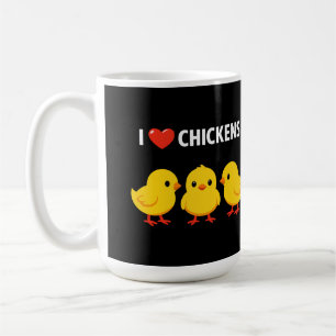 Ich liebe Hühner Süße Küken Geschenk für Hühnerlie Kaffeetasse
