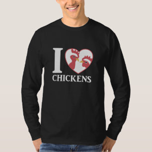 Ich Liebe Hühner und Hähnchen in meinem Herzen T-Shirt