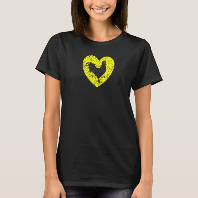 Ich liebe Hühnerbauer T-Shirt (Vorderseite)