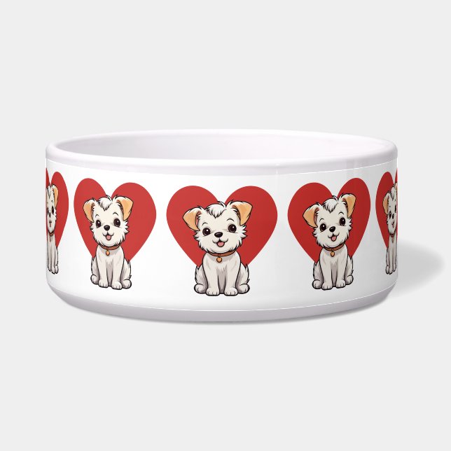 Ich liebe Hund Napf (Vorderseite)