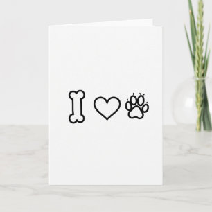 Ich liebe Hunde Karte