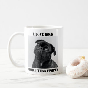 Ich Liebe Hunde mehr als Menschen Witziger T - Shi Kaffeetasse