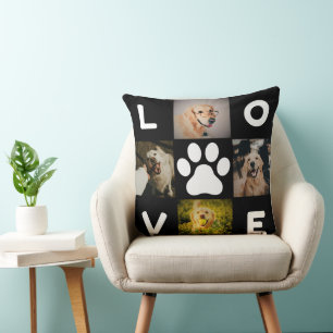 Ich liebe Hunde Quadratkissen Kissen