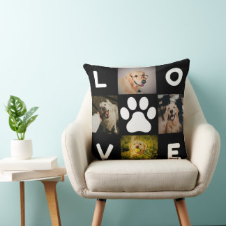 Ich liebe Hunde Quadratkissen Kissen
