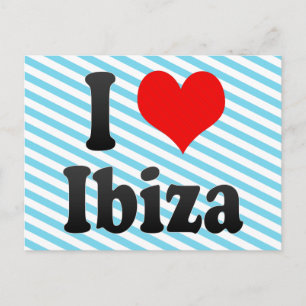 Ich Liebe Ibiza, Spanien. Me Encanta Ibiza, Spanie Postkarte