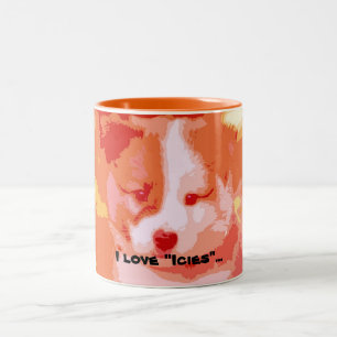 Ich Liebe "Icies"... Zweifarbige Tasse