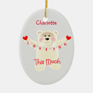 Ich Liebe Ihnen diese viel Niedliche Teddybär Per Keramikornament