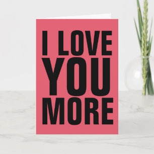 ICH LIEBE IHNEN MEHR GREETING CARDS KARTE