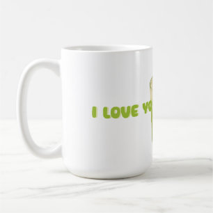 ICH LIEBE IHNEN SO MATCHA, MATCHA GREEN TEA-LIEBE KAFFEETASSE
