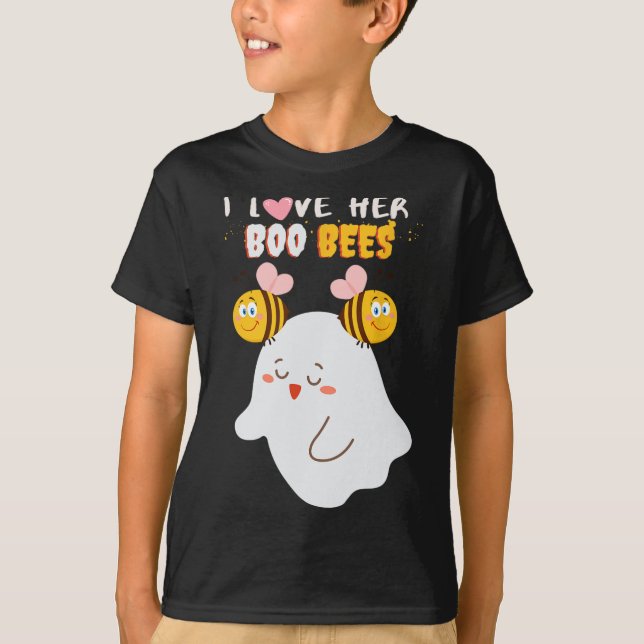 Ich Liebe Ihre Boo Bees Funny Halloween Couple Hus T-Shirt (Vorderseite)