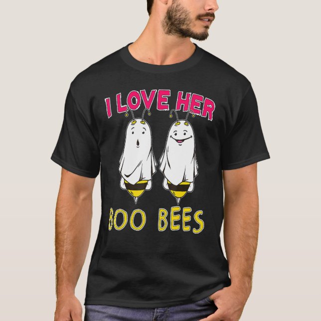 Ich Liebe ihre Boobienen lustige erwachsene Paare  T-Shirt (Vorderseite)