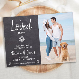 Ich liebe ihre erste Rustikale Hochzeit Save The Date