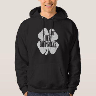 Ich Liebe ihre Kleeblätter St Patrick's Day Paare Hoodie