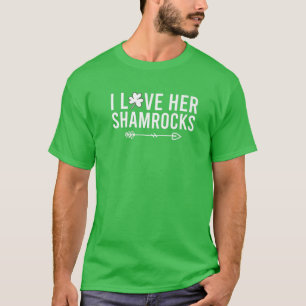 Ich Liebe Ihre Kleeblätter St Patrick's Day Paare T-Shirt