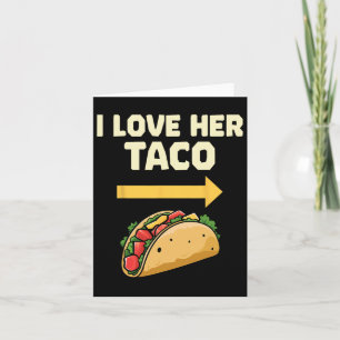 Ich liebe ihren Taco-Mexikanischer Fiesta-Paare Ci Karte