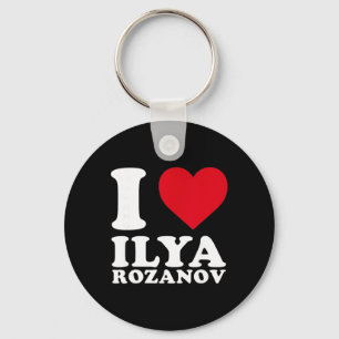 Ich liebe Ilya Rozanov Hockeyspieler Mutiges Herz  Schlüsselanhänger