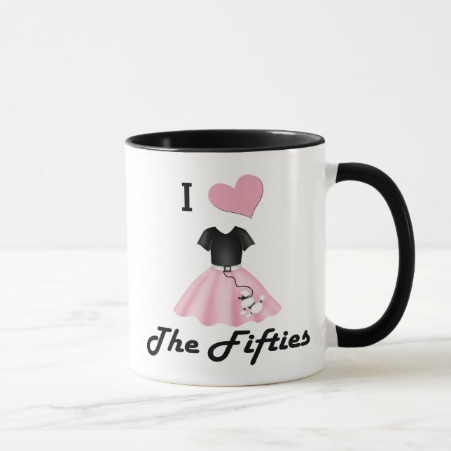 Ich Liebe in den 50er Jahren Tasse (Rechts)