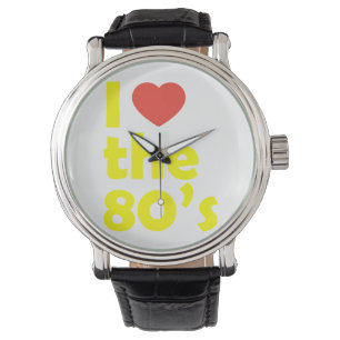 Ich Liebe in den 80er Jahren Armbanduhr