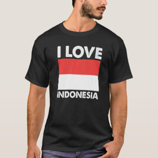Ich liebe Indonesien I Herz Indonesien Familie Rei T-Shirt
