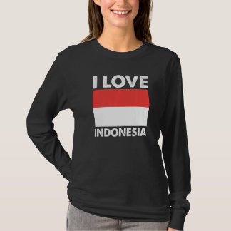 Ich liebe Indonesien I Herz Indonesien Familienrei T-Shirt