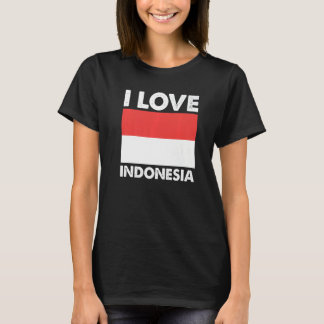 Ich liebe Indonesien Ich Herz Indonesien Familienr T-Shirt