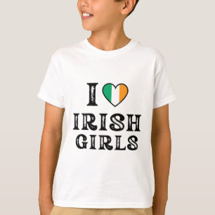 Ich liebe irische Mädchen I Heart Irish Girl Lusti T-Shirt