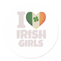 Ich Liebe irish Girls Sticker Schöne. Patrick's