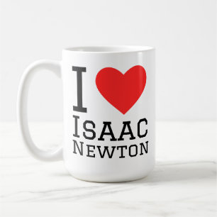 Ich liebe Isaac Newton Kaffeetasse