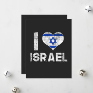 Ich liebe Israel Feiertagskarte