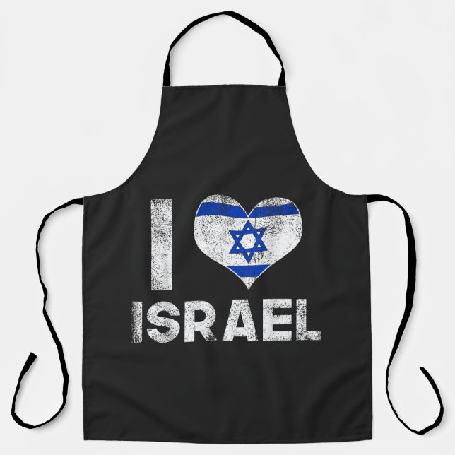 Ich liebe Israel Schürze (Vorderseite)