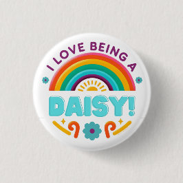 Ich Liebe ist ein Daisy Girl Scouting Button