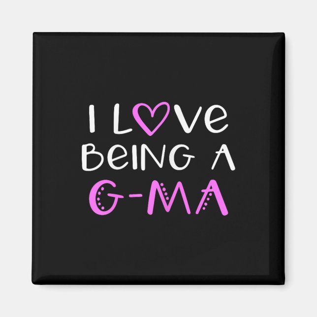 Ich Liebe ist ein G-ma Niedliches Cooles Gma Magnet (Vorne)