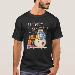 Ich Liebe ist ein G ma Snowman Xmas Weihnachtsfami T-Shirt