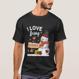 Ich Liebe ist ein Kinderschneemann Weihnachtsgesch T-Shirt
