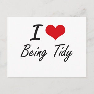 Ich Liebe ist ein kunstvolles Design Postkarte